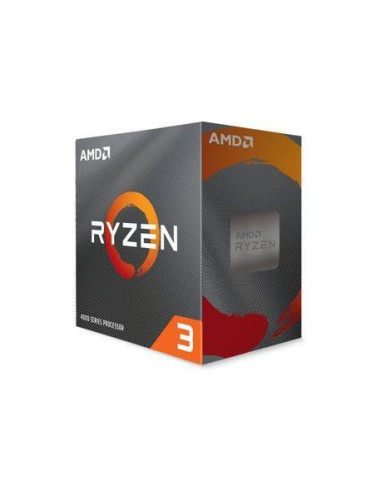 CPU, AMD, Desktop, Ryzen 3, 4100, Renoir, 3800 MHz, Cores 4, 2MB, Socket SAM4, 65 Watts, BOX, 100-100000510BOX