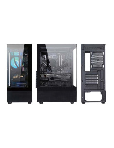 Case, GOLDEN TIGER, Raider DK-6, MidiTower, Case product features Transparent panel, Not included, Colour Black, RAIDERDK6