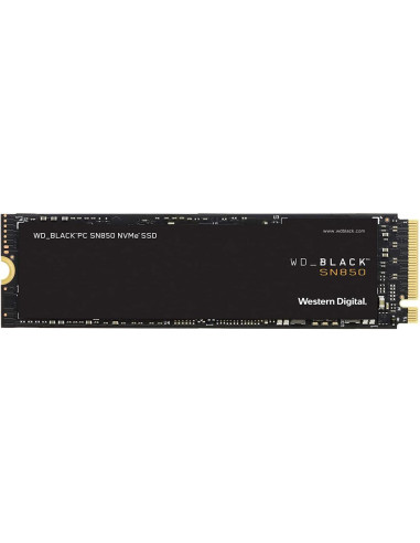 SSD, WESTERN DIGITAL, Black SN850, 2TB, M.2, PCIE, NVMe, Write speed 5100 MBytes/sec, Read speed 7000 MBytes/sec, 2.38mm, TBW 1