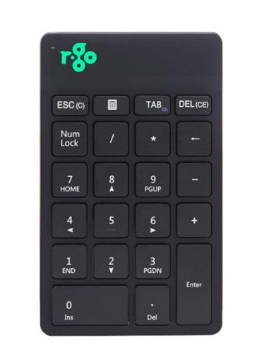 KEYBOARD WRL NUMPAD BREAK/BLACK RGOCONMWLBL R-GO TOOLS