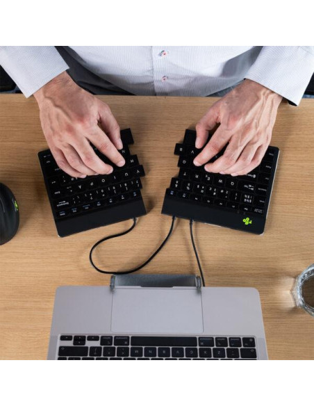 KEYBOARD SPLIT BREAK V2 ENG/BLACK RGOSP-USWIBL R-GO TOOLS KEYBOARD SPLIT BREAK V2 ENG/BLACK RGOSP-USWIBL R-GO TOOLS