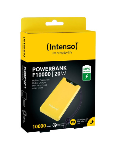 POWER BANK USB 10000MAH QC3.0/YELLOW F10000 7332039 INTENSO