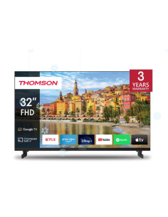 TV Set, THOMSON, 32", Smart/FHD, 1920x1080, Wireless LAN, Bluetooth, Google TV, Black, 32FG2S14