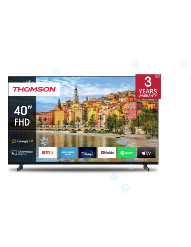 TV Set, THOMSON, 40", Smart/FHD, 1920x1080, Wireless LAN, Bluetooth, Google TV, Black, 40FG2S14