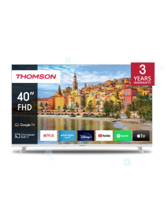 TV Set, THOMSON, 40", Smart/FHD, 1920x1080, Wireless LAN, Bluetooth, Google TV, White, 40FG2S14W