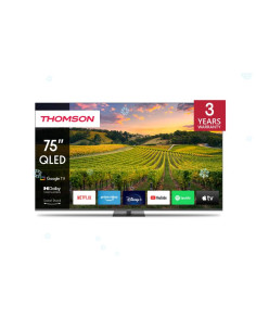 TV Set, THOMSON, 75", 4K/Smart, QLED, 3840x2160, Bluetooth, Google TV, 75QG5C14