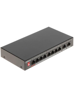Switch, DAHUA, PFS3010-8ET-96-V2, Desktop/pedestal, PoE ports 8, 96 Watts, DH-PFS3010-8ET-96-V2