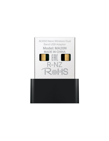 WRL ADAPTER 650MBPS USB NANO/MA20N MERCUSYS