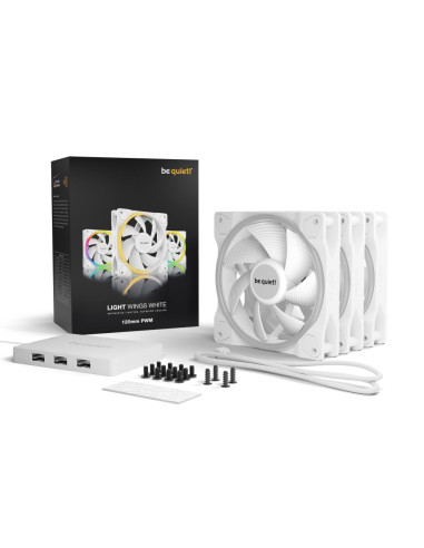 CASE FAN 120MM LIGHT WINGS PWM/WHITE PWMBL100 BE QUIET