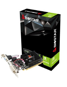 Graphics Card, BIOSTAR, NVIDIA GeForce 210, 1 GB, DDR3, 64 bit, PCIE 2.0 16x, Memory 1333 MHz, GPU 589 MHz, Single Slot Fansink