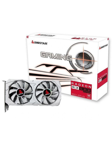 Graphics Card, BIOSTAR, AMD Radeon RX 580, 8 GB, GDDR5, 256 bit, PCIE 3.0 16x, Dual Slot Fansink, 1xHDMI, 2xDisplayPort, VA5825