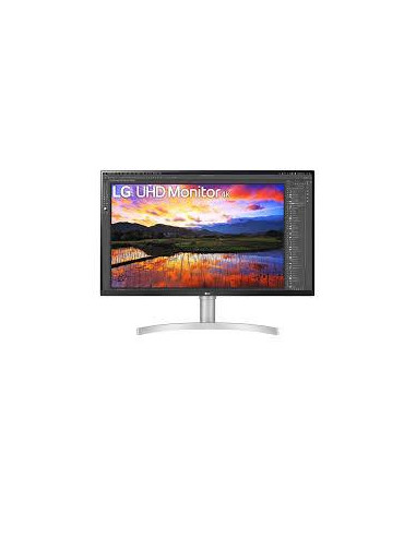 LCD Monitor, LG, 32UN650K-W, 31.5", 4K, Panel IPS, 3840x2160, 16:9, 5 ms, Speakers, Height adjustable, Tilt, 32UN650K-W
