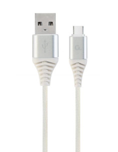 CABLE USB-C TO USB2 1M SIL/WHT/CC-USB2B-AMCM-1M-BW2 GEMBIRD