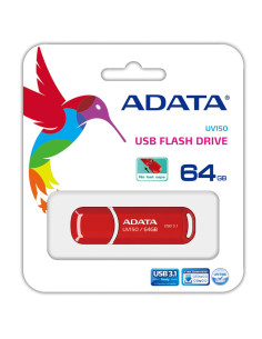 MEMORY DRIVE FLASH USB3.1 64GB/RED AUV150-64G-RRD ADATA