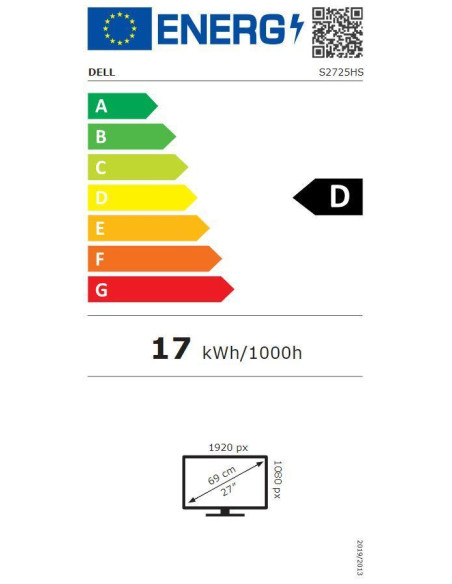 LCD Monitor, DELL, S2725HS, 27", Business, Panel IPS, 1920x1080, 16:9, 100Hz, Matte, 8 ms, Speakers, Swivel, Pivot, Height adju