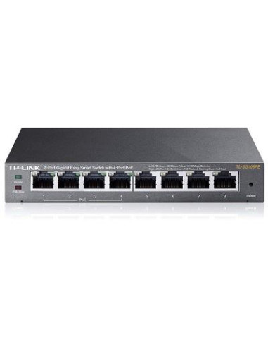 Switch, TP-LINK, 8x10Base-T / 100Base-TX / 1000Base-T, PoE ports 4, TL-SG108PE