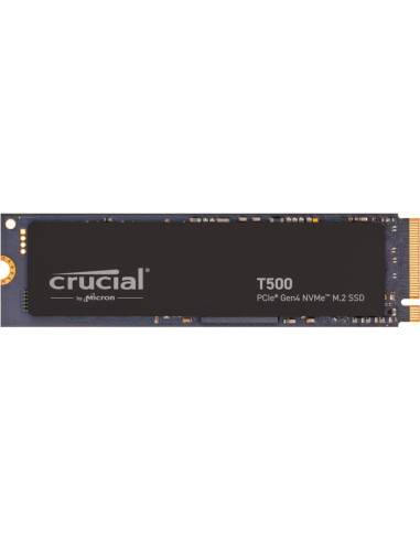 SSD, CRUCIAL, T500, 500GB, M.2, PCIe Gen4, NVMe, 3D NAND, Write speed 5700 MBytes/sec, Read speed 7200 MBytes/sec, TBW 300 TB, 