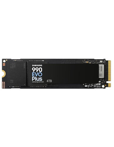 SSD, SAMSUNG, 990 EVO Plus, 4TB, M.2, PCIe Gen5, NVMe, TLC, Write speed 6300 MBytes/sec, Read speed 7250 MBytes/sec, 2.38mm, TB