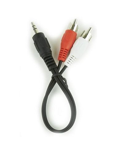 CABLE AUDIO 3.5MM TO 2RCA 0.2M/CCA-458/0.2 GEMBIRD