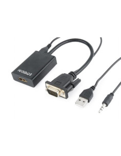 I/O ADAPTER VGA TO HDMI/A-VGA-HDMI-01 GEMBIRD