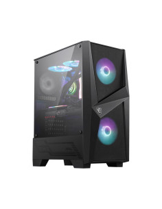 Case, MSI, MAG Forge 100R, MidiTower, Not included, ATX, MicroATX, MiniITX, Colour Black, MAGFORGE100R