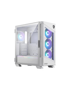 Case, MSI, MPG VELOX 100R WHITE, MidiTower, Case product features Transparent panel, Not included, Colour White, MPGVELOX100RWH