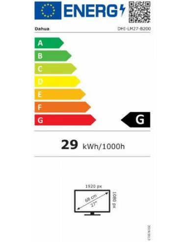 LCD Monitor, DAHUA, LM27-B200, 27", 1920x1080, 16:9, 60Hz, 6.5 ms, DHI-LM27-B200