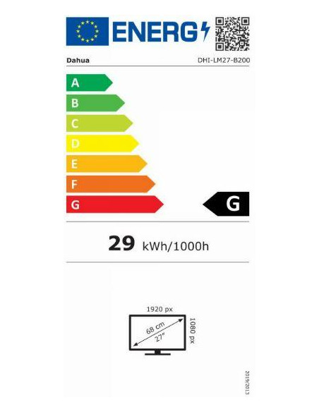 LCD Monitor, DAHUA, LM27-B200, 27", 1920x1080, 16:9, 60Hz, 6.5 ms, DHI-LM27-B200