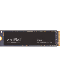 SSD, CRUCIAL, T500, 1TB, M.2, PCIe Gen4, NVMe, 3D NAND, Write speed 6800 MBytes/sec, Read speed 7300 MBytes/sec, TBW 600 TB, CT