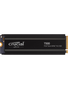 SSD, CRUCIAL, T500, 1TB, M.2, PCIe Gen4, NVMe, 3D NAND, Write speed 6800 MBytes/sec, Read speed 7300 MBytes/sec, TBW 600 TB, CT