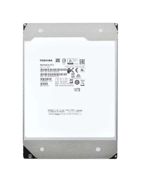 HDD, TOSHIBA, 18TB, SATA, 512 MB, 7200 rpm, 3,5", MG09ACA18TE