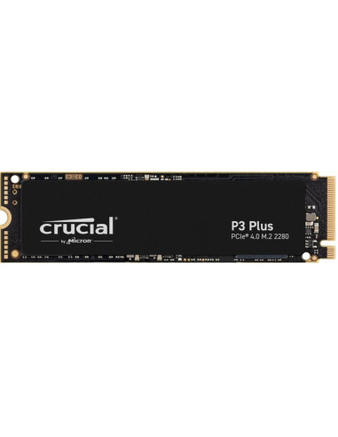 SSD, CRUCIAL, P3 Plus, 1TB, M.2, PCIE, NVMe, 3D NAND, Write speed 3600 MBytes/sec, Read speed 5000 MBytes/sec, TBW 220 TB, MTBF