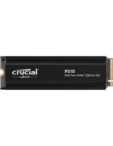 SSD, CRUCIAL, P310, 1TB, M.2, PCIe Gen4, NVMe, 3D NAND, Write speed 6000 MBytes/sec, Read speed 7100 MBytes/sec, TBW 220 TB, CT