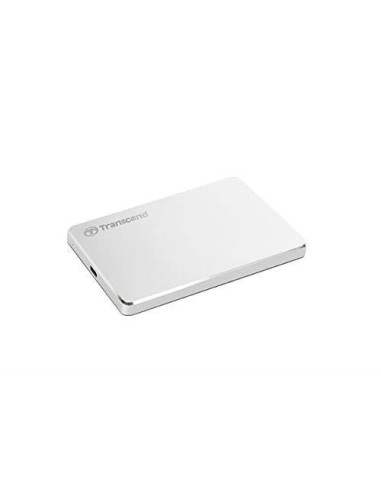 External HDD, TRANSCEND, StoreJet, 2TB, USB 3.1, Colour Silver, TS2TSJ25C3S