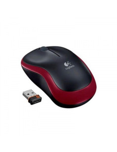 MOUSE USB OPTICAL WRL M185/RED 910-002237 LOGITECH