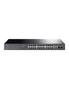 Switch, TP-LINK, Desktop/pedestal, 28x10Base-T / 100Base-TX / 1000Base-T, PoE+ ports 24, 250 Watts, TL-SG1428PE