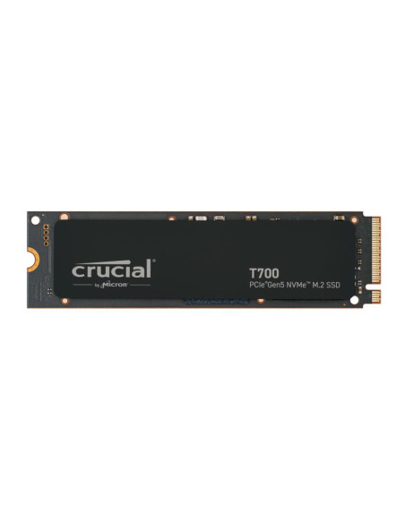 SSD, CRUCIAL, T700, 4TB, M.2, PCIe Gen5, NVMe, TLC, Write speed 11800 MBytes/sec, Read speed 12400 MBytes/sec, TBW 2400 TB, CT4