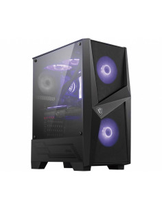 Case, MSI, MAG FORGE 100M, MidiTower, Not included, ATX, MicroATX, MiniITX, Colour Black, MAGFORGE100M