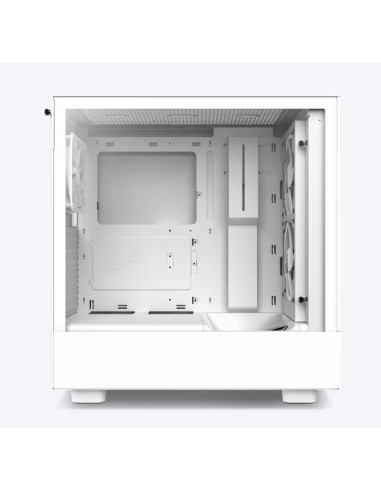 Case, NZXT, H5 Flow, MidiTower, Case product features Transparent panel, Not included, ATX, EATX, MicroATX, MiniITX, Colour Whi