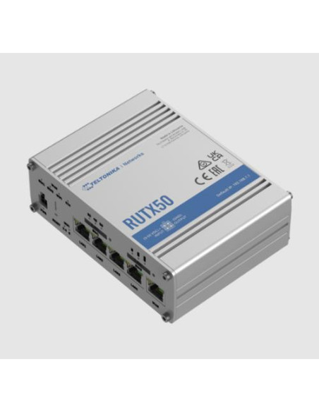 Wireless Router, TELTONIKA, IEEE 802.3, IEEE 802.3az, IEEE 802.3u, USB 2.0, RUTX50