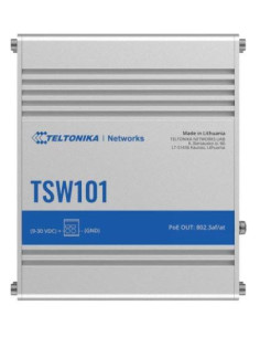 Switch, TELTONIKA, TSW101000000, PoE ports 4, 60 Watts, TSW101