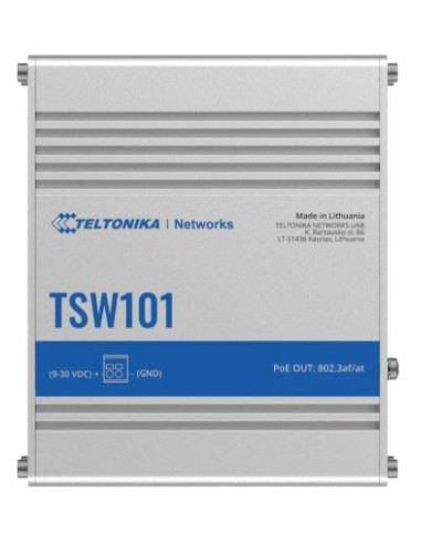 Switch, TELTONIKA, TSW101, 5xRJ45, PoE ports 4, 60 Watts, TSW101