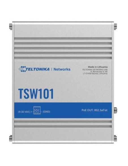 Switch, TELTONIKA, TSW101000000, PoE ports 4, 60 Watts, TSW101