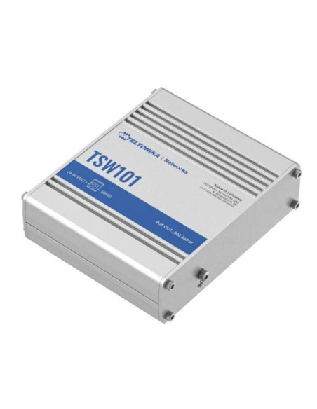Switch, TELTONIKA, TSW101, 5xRJ45, PoE ports 4, 60 Watts, TSW101