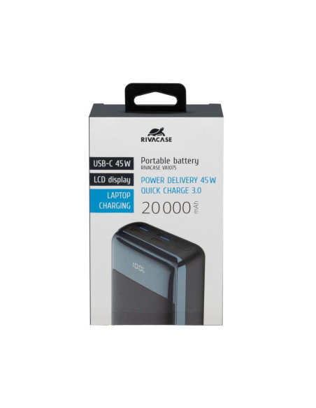 POWER BANK USB 20000MAH/VA1075 RIVACASE