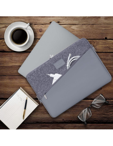 NB SLEEVE EGMONT 13.3"/7903 GREY RIVACASE