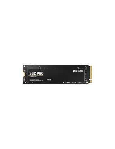 SSD, SAMSUNG, 980, 250GB, M.2, PCIE, NVMe, MLC, Write speed 1300 MBytes/sec, Read speed 2900 MBytes/sec, 2.38mm, TBW 150 TB, MT