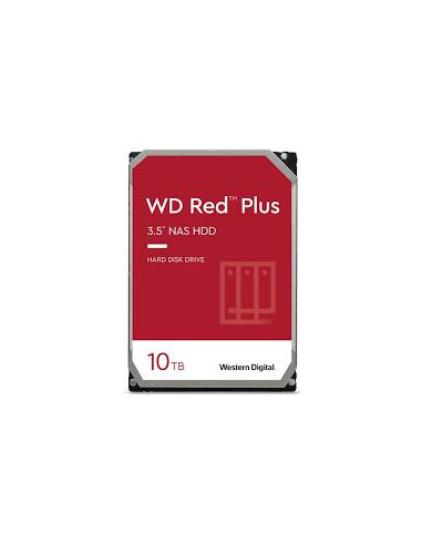 HDD, WESTERN DIGITAL, Red Plus, 10TB, SATA 3.0, 256 MB, 7200 rpm, 3,5", WD101EFBX