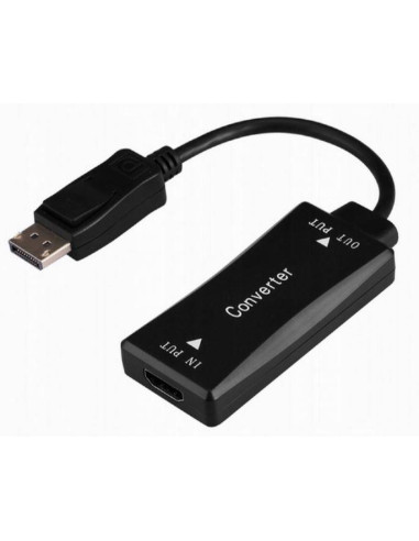 I/O ADAPTER HDMI TO DP/BLACK A-HDMIF30-DPM-01 GEMBIRD