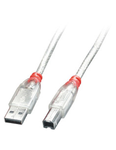 CABLE USB2 A-B 0.2M/TRANSPARENT 41750 LINDY